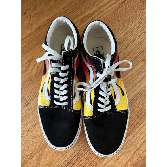 VANS Other - Vans Flame Old Skool Unisex Sneakers (flame) Black True White Sz US 11.5 Mens